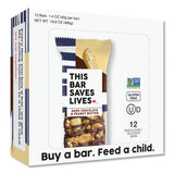 This Saves Lives Gluten-Free Snack Bars, Helping to End Child Hunger, Individually Wrapped Healthy Snack Bars, Non-GMO, Dark Chocolate Peanut Butter