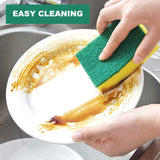 Individually Wrapped Sponges, Kitchen Dishwashing Sponge Bulk, Non Scratch Dishes Scouring Pad Dishcloth, Odor-Free Sponge Wipes for Household
