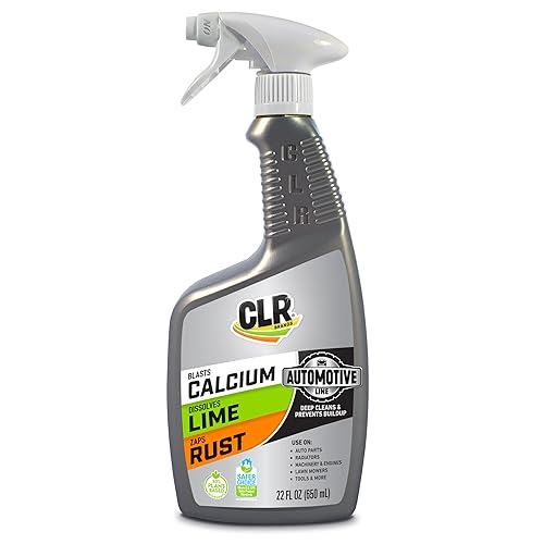 CLR Brands Automotive Calcium, Lime & Rust Remover Spray, 22 oz., Cleaning Spray for Multiple Surfaces, EPA Safer Choice Certified, Ammonia, Phosphate