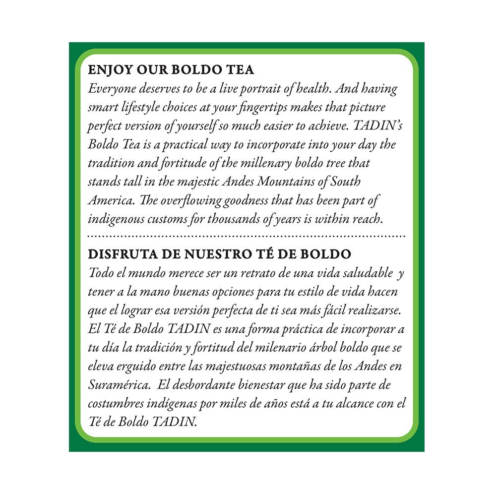 Tadin Boldo Herbal Tea (24 Teabags) (Pack of 2)