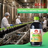 Wan Ja Shan Organic Tamari Soy Sauce 15oz - Gluten Free, Less Sodium, Whole Soybeans | Naturally Brewed & Handcrafted in New York | Rich Umami Flavor