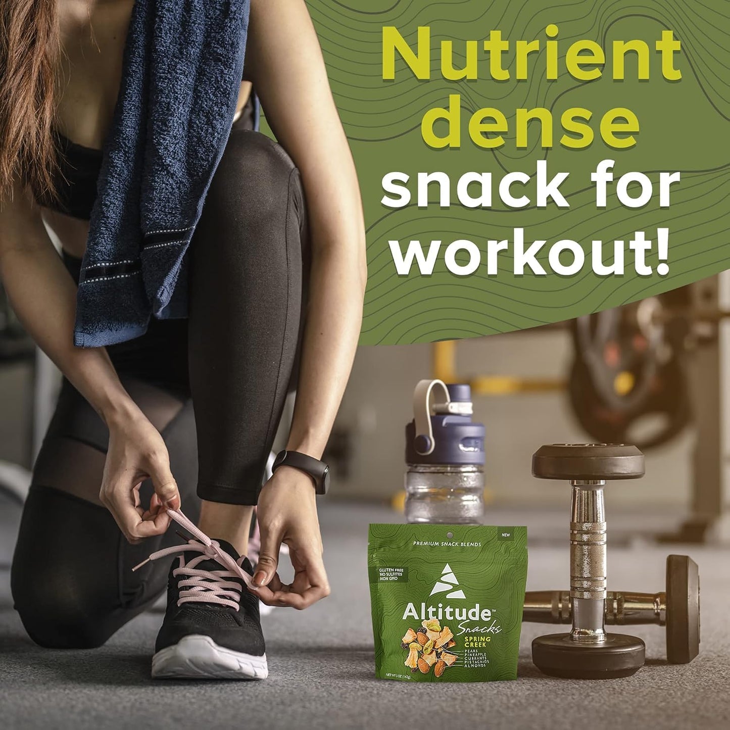 Spring Creek Trail Mix, Dried Fruit and Mixed Nuts, Hiking and Office Snacks, No Added Sugars, Snack Pack of 8 x 5oz - Altitude Snacks
