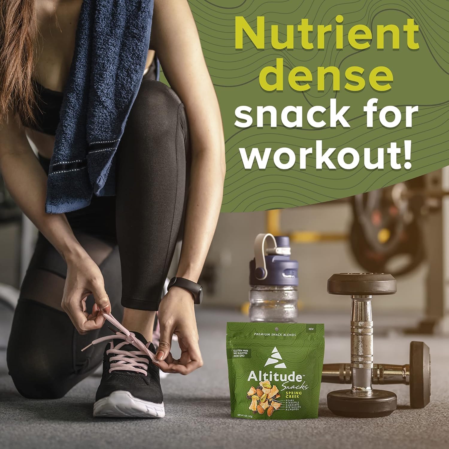 Spring Creek Trail Mix, Dried Fruit and Mixed Nuts, Hiking and Office Snacks, No Added Sugars, Snack Pack of 8 x 5oz - Altitude Snacks
