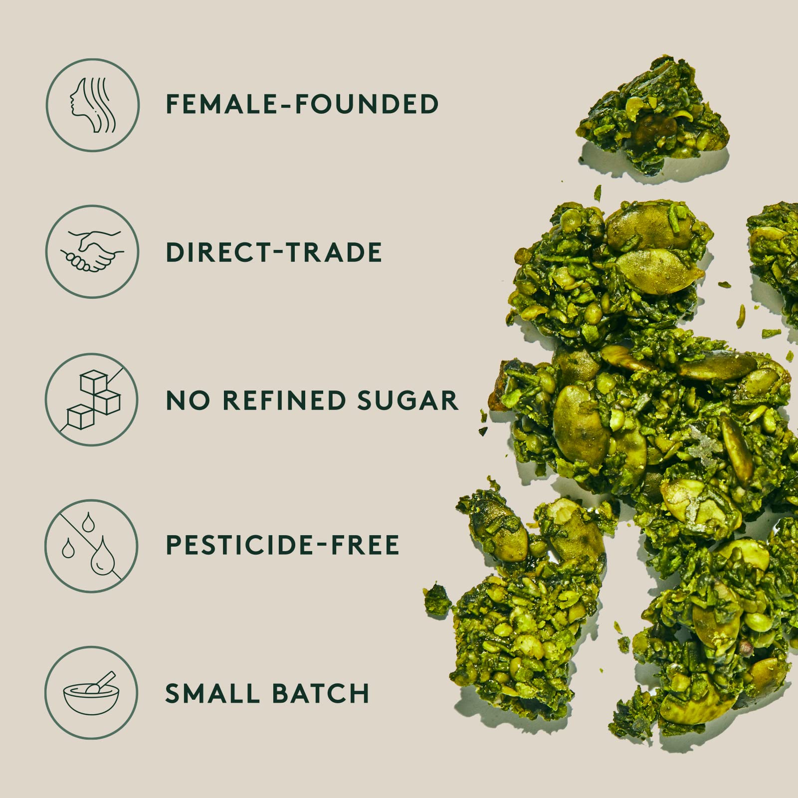 Matchaful - Original Matcha Granola - Activated - Vegan - 8oz Bag