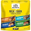 Little Secrets Milk & Dark Chocolate Variety Pack | Asssorted 14 Bars | Made in Europe | Nothing Artificial & No Sugar Alcohols | Sustainable Cocoa |
