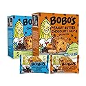 Bobo's Oat Bites Chocolate Chip Variety - Chocolate Chip & Peanut Butter Chocolate Chip, Plant Based, Non-GMO, Gluten Free Breakfast Bars, Healthy