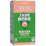 Matcha Green Tea Powder 100% Natural Antioxidant Infused Nutrient Rich Drink Mix, Palau Peach, 12 Single Serving Packets - Great For Home And On The