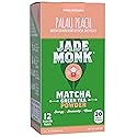 Matcha Green Tea Powder 100% Natural Antioxidant Infused Nutrient Rich Drink Mix, Palau Peach, 12 Single Serving Packets - Great For Home And On The