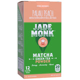 Matcha Green Tea Powder 100% Natural Antioxidant Infused Nutrient Rich Drink Mix, Palau Peach, 12 Single Serving Packets - Great For Home And On The