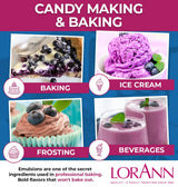 LorAnn Oils Blueberry Bakery Emulsion: True Essence, Ideal for Boosting Fruit Tones in Cakes, Cookies & Desserts, Gluten-Free, Keto-Friendly, Extract