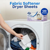 Earth Breeze Fabric Softener Dryer Sheets - Lavender, Hypoallergenic, No Harsh Chemicals, Safe Ingredients - Soft Clothes - Static Cling & Wrinkle