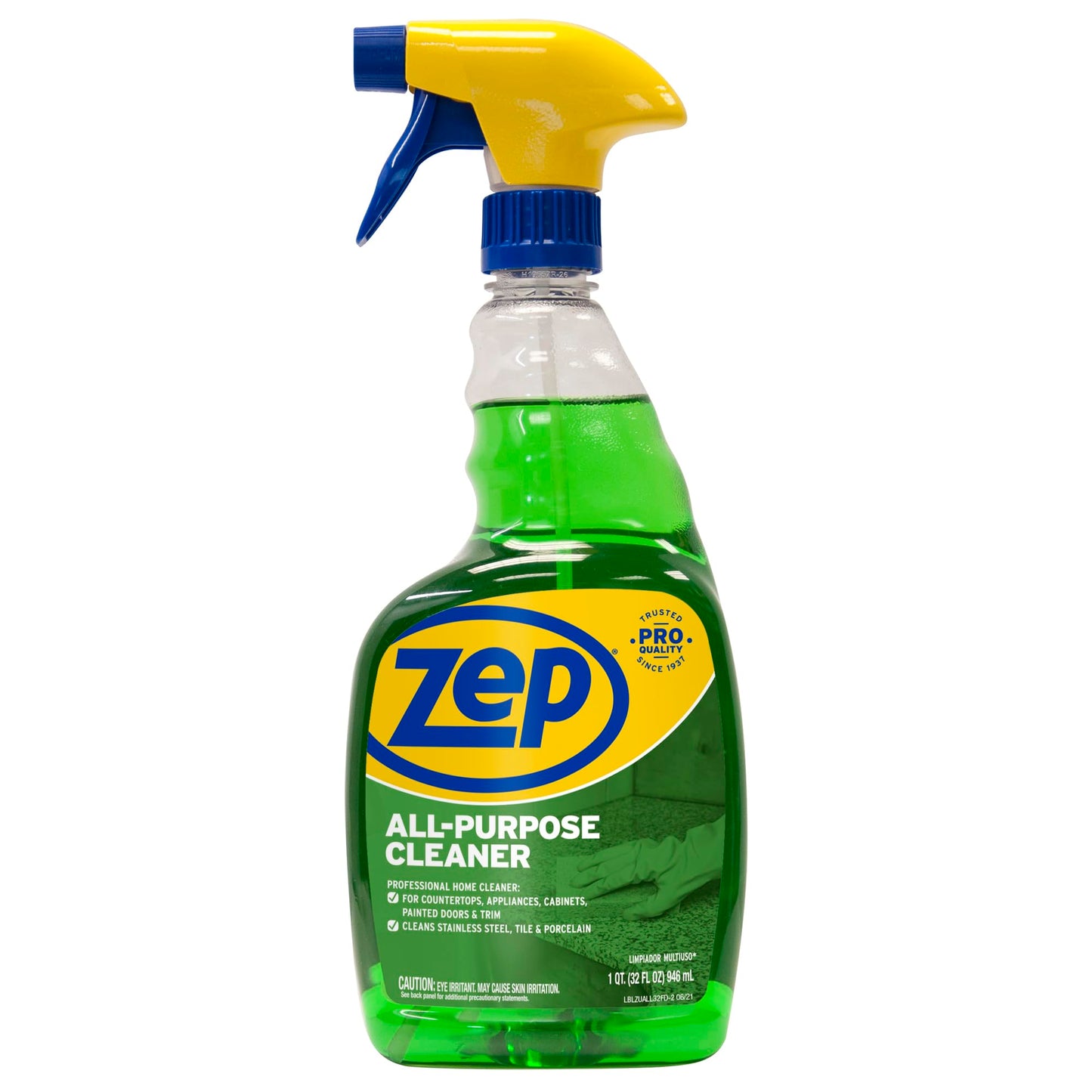 Zep All-Purpose Cleaner 32 oz (1 Unit) and Zep Streak-Free Glass Cleaner 32 oz (1 Unit) ECBD050 - All-Purpose Surface Cleaner and Streak-Free Glass