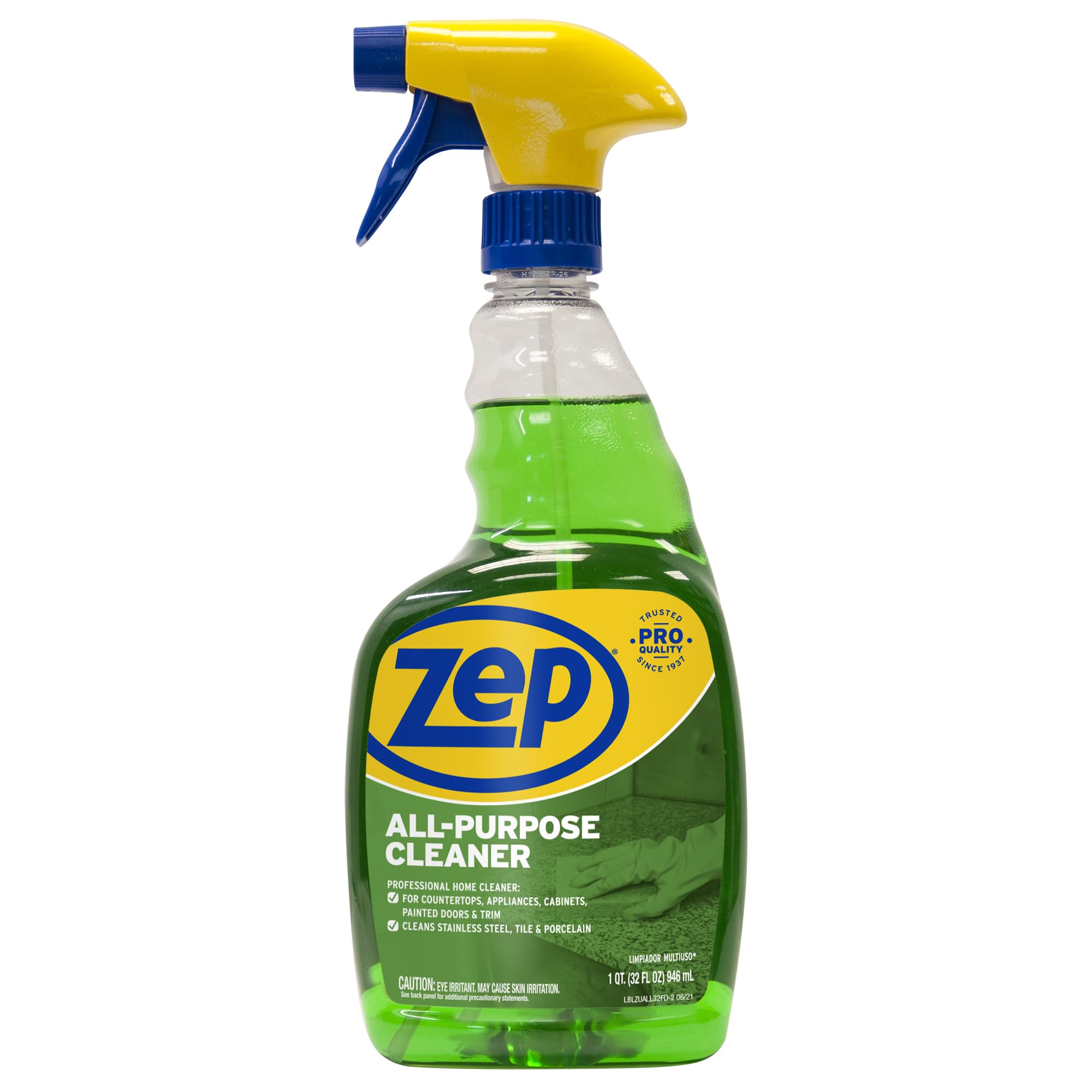 Zep All-Purpose Cleaner 32 oz (1 Unit) and Zep Streak-Free Glass Cleaner 32 oz (1 Unit) ECBD050 - All-Purpose Surface Cleaner and Streak-Free Glass
