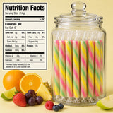 Old Fashioned Candy Sticks - Pack of 10 - Tutti Frutti - Individually Wrapped 5 in. Sticks - One 10 Count Box