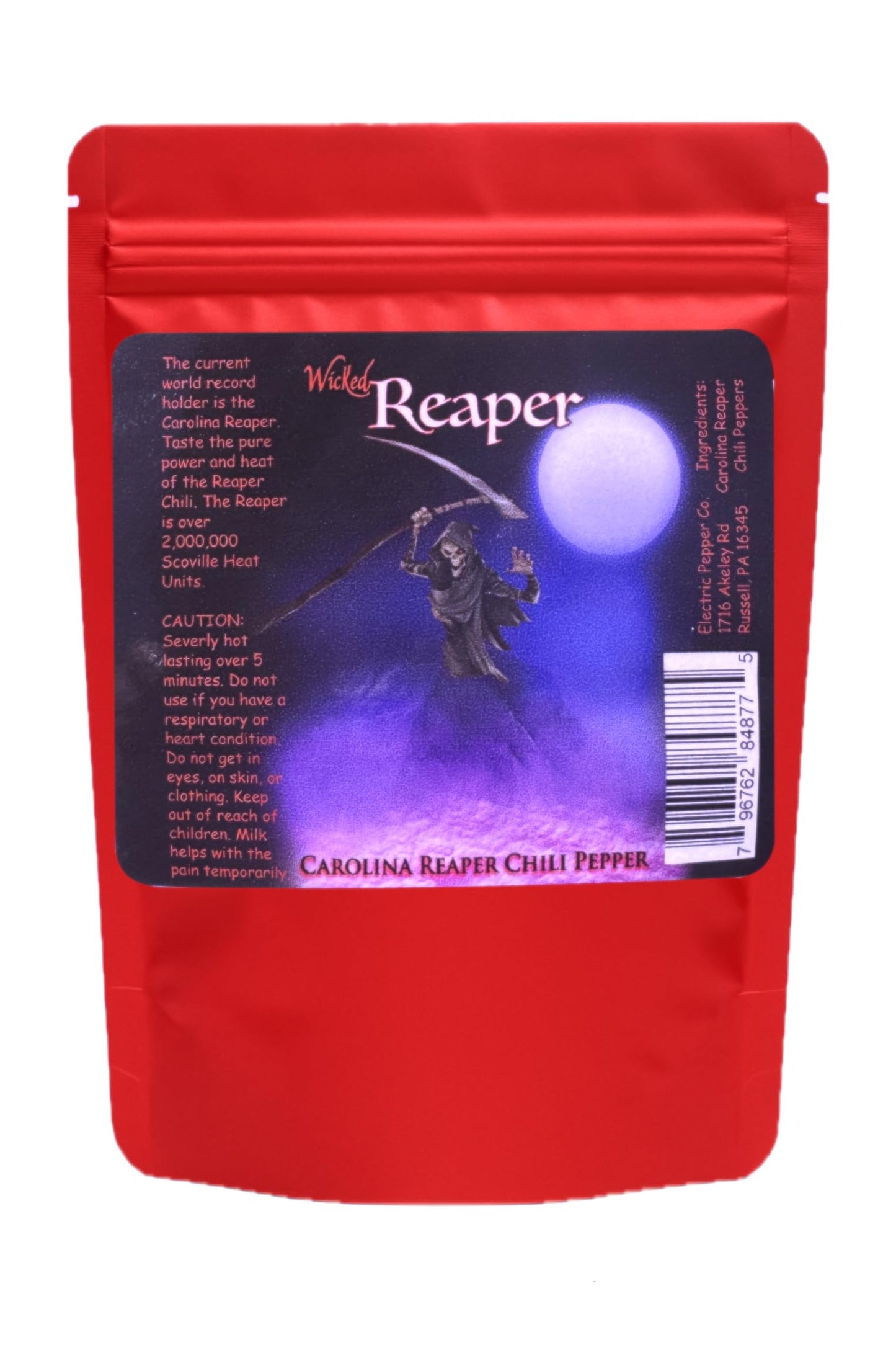 Wicked Reaper Carolina Reaper Hot Sauce + Whole Dried Reaper Peppers Gift Set