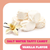 Salt Water Taffy Candy - 1 Pound Bag - Chewy Candy - Old Fashioned Vanilla Taffy Individually Wrapped - Soft and Creamy Treat for Buffets, Party
