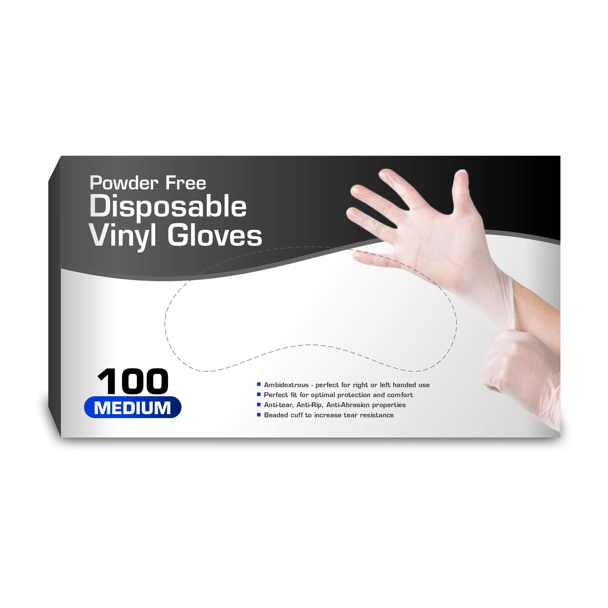 Chef's Star Vinyl Gloves (Medium)