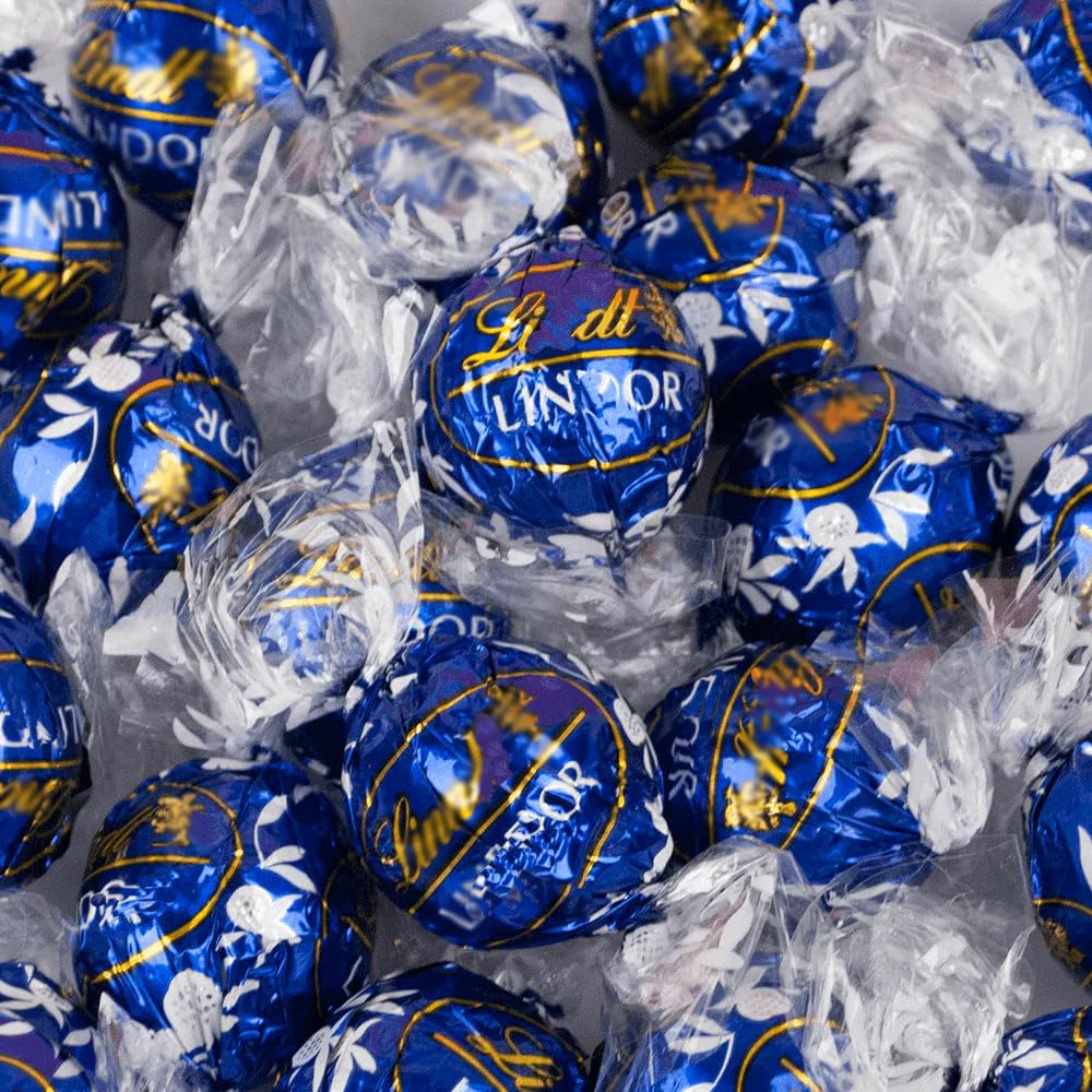 27ct Blue Dark Chocolate Bulk Individually Wrapped Candy Truffles