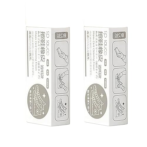 2Pcs White Suede and Nubuck Eraser,Sheepskin Shoe Cleaning Eraser Leather Fabric Shoes Care White Sneakers Cleaner Dirt Remover Quickly Remove Dust