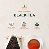 tekola Tea Co. - Organic Black tea. Premium Blend, Processed and Packed in Ceylon, Black Tea Loose Leaf Robust and Flavorful (Organic Black Tea 16