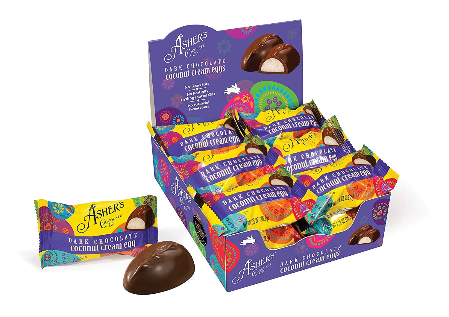 Asher's Chocolates, Dark Chocolate Covered Eggs, Creamy Eggs Covered in Chocolate, Small Batches of Kosher Chocolate, Family Owned Since 1892