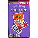 JOLLY RANCHER, KIT KAT and REESE'S Assorted Flavored Snack Size, Candy Party Pack, 30.54 oz