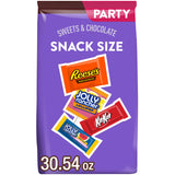 JOLLY RANCHER, KIT KAT and REESE'S Assorted Flavored Snack Size, Candy Party Pack, 30.54 oz