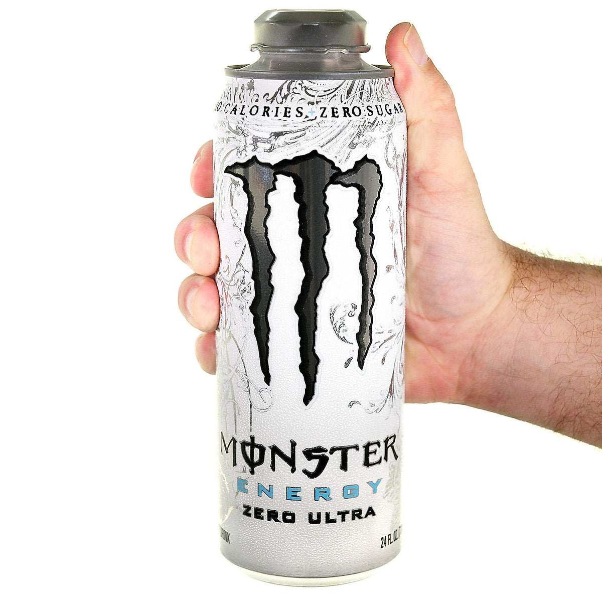 Monster Energy 24 ounce cans with Resealable Lids (Zero Ultra, 12 Cans)