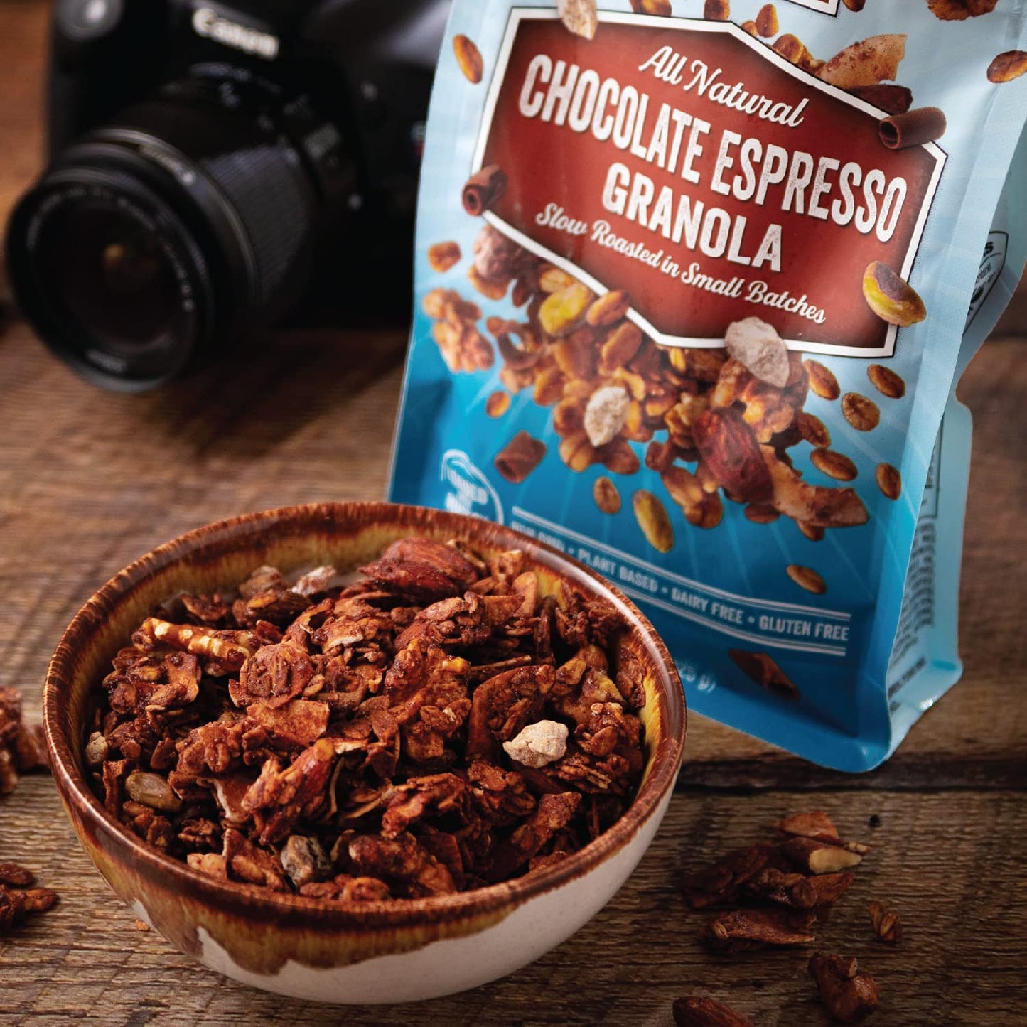 NutHouse! Granola Company - Premium Chocolate Espresso Granola | Certified Gluten-Free, Non-GMO, Kosher | Vegan | 10 lb. Bulk Box (1-Pack)