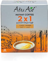 Abu Auf 2 In 1 Instant Coffee With Creamer Premium Rich Fine Ground Cafe Strong Traditional Oriental Enjoy Authentic Coffe Taste (1 Pack = 24 Sticks x