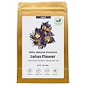 Premium Perfume Lotus Dried Natural Flowers Tea Whole Flower | Non GMO, Caffeine-free (Flower Tea)
