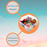 deReuze European Candy Dutch Sour Gummies Mix -2 LB Bulk Candy Sampler -Imported Treats Including Sour Blue Raspberry Cherry Sours Buttons Winegum