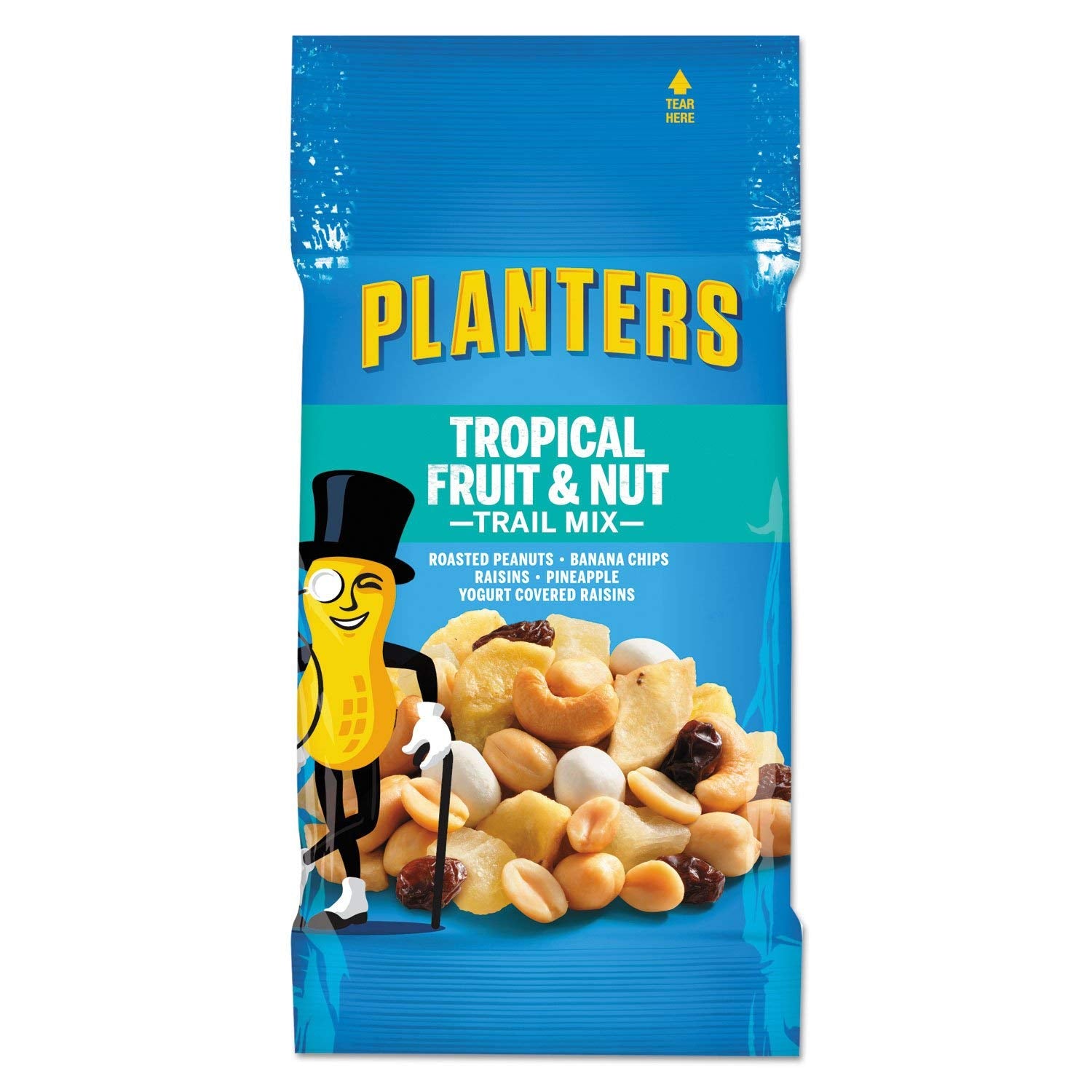 Kraft 00260 Trail Mix, Tropical Fruit and Nut, 2 Oz., 72/Ct, Multi