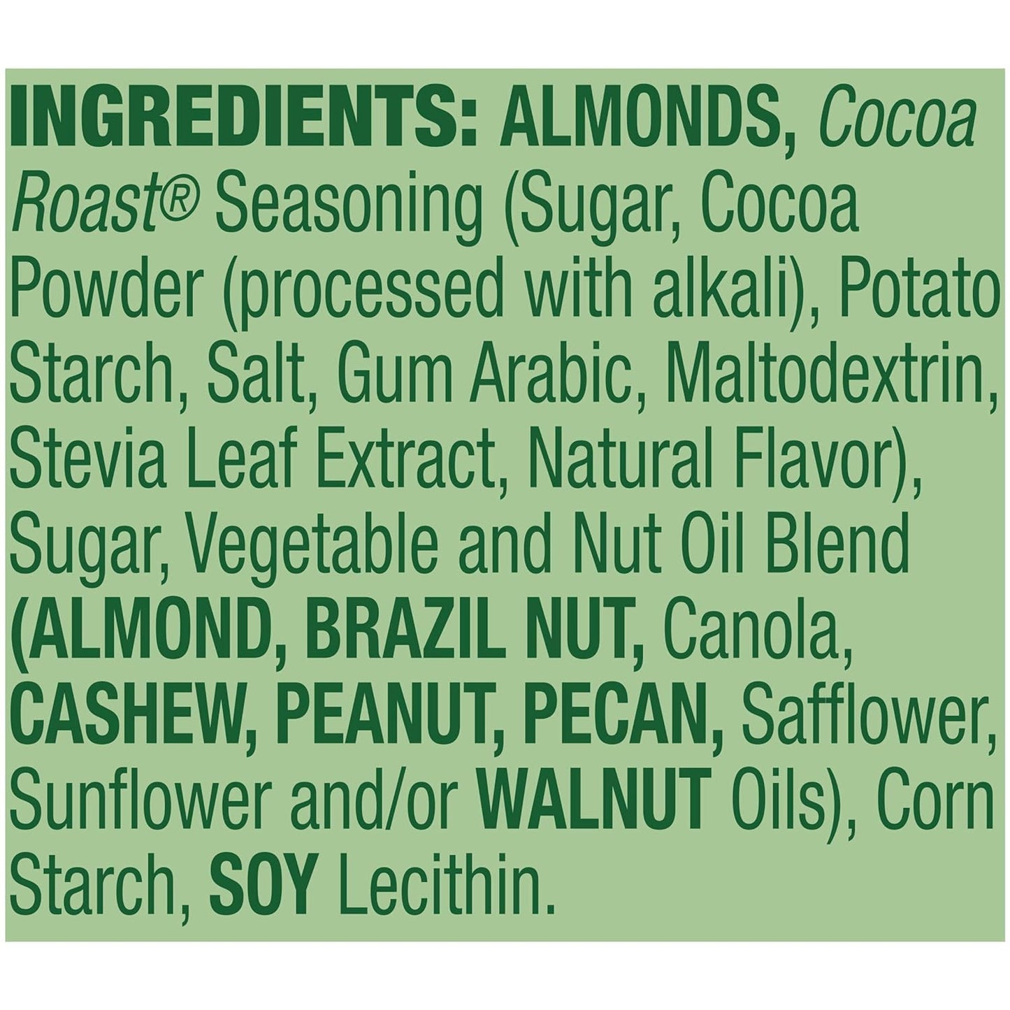 Emerald Nuts Cocoa Roast Almonds, 100 Calorie Packs, 7 Count, 4.34 Oz (Pack of 2)