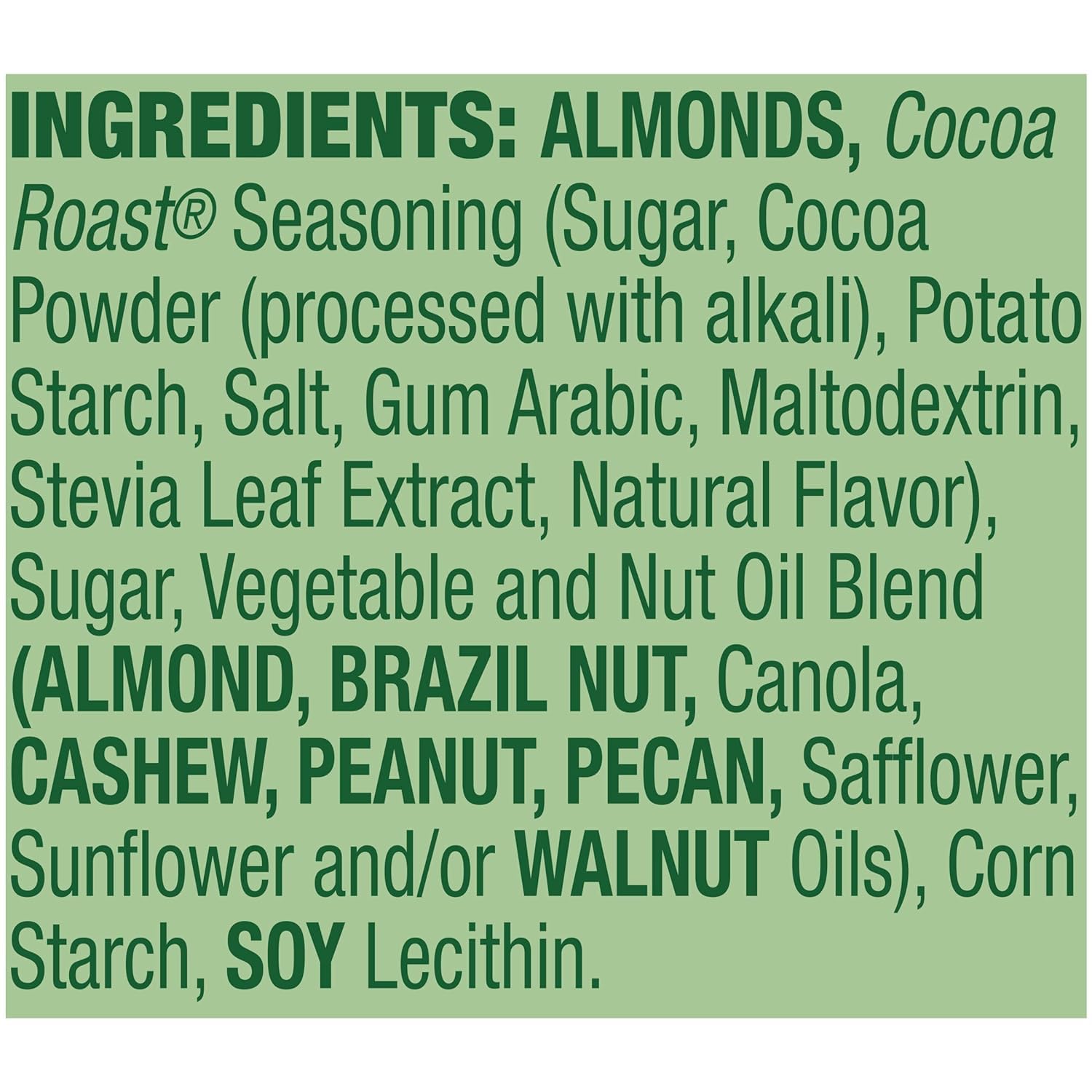 Emerald Nuts Cocoa Roast Almonds, 100 Calorie Packs, 7 Count, 4.34 Oz (Pack of 2)