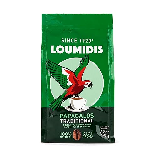 Loumidis, NEW Papagalos Traditional Superior Greek Coffee 6.8 Ounce