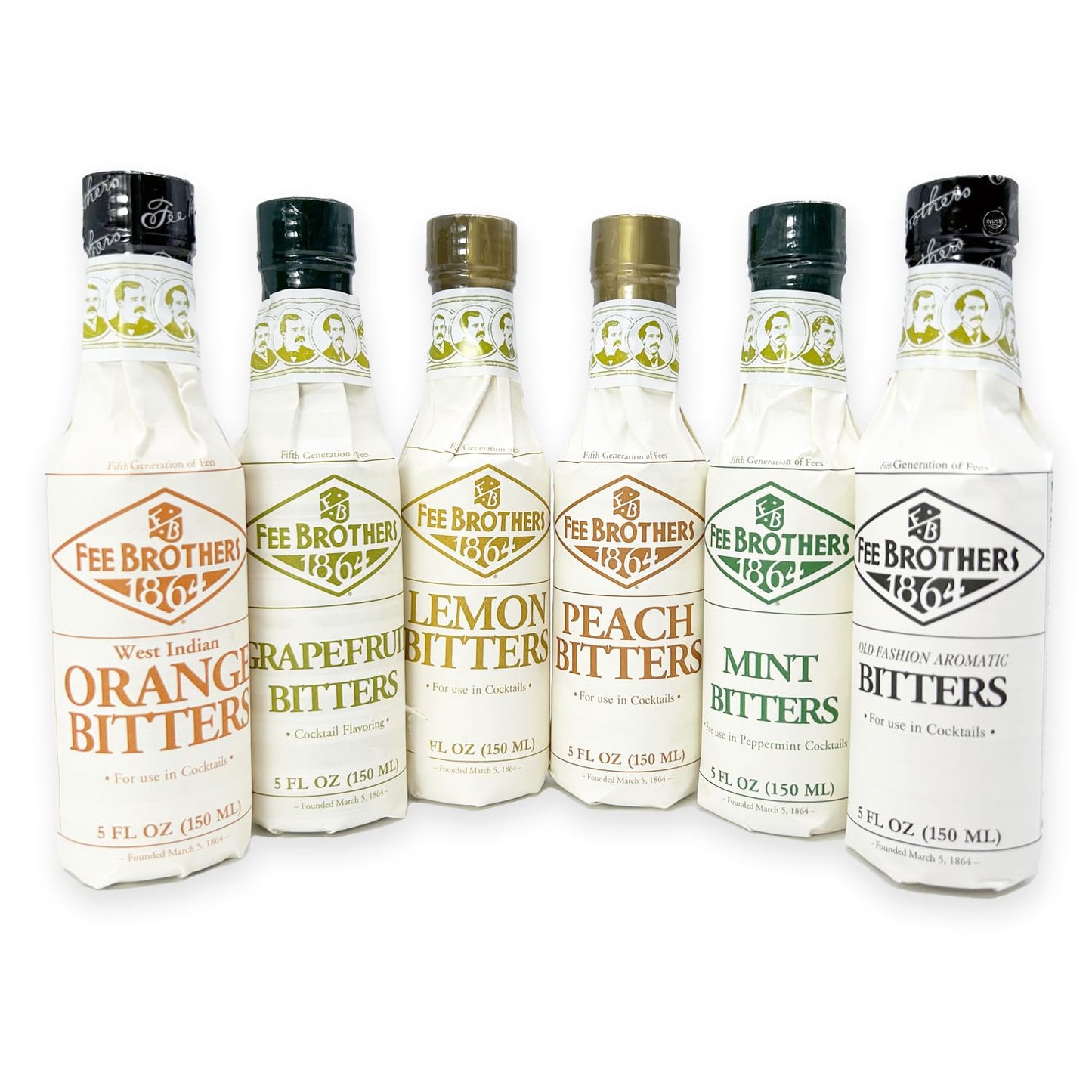 Fee Brothers Bar Cocktail Bitters - Set of 6