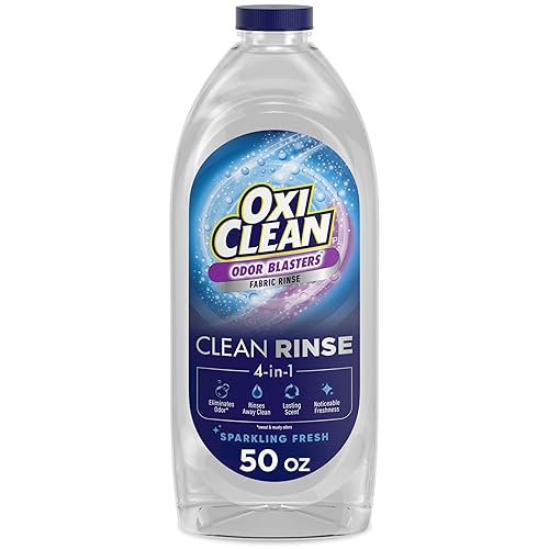 OxiClean Odor Blasters Fabric Rinse, 4-in-1 Clean Rinse Formula, Laundry Additive and Odor Eliminator for Sweat and Musty Odors, Sparkling Fresh