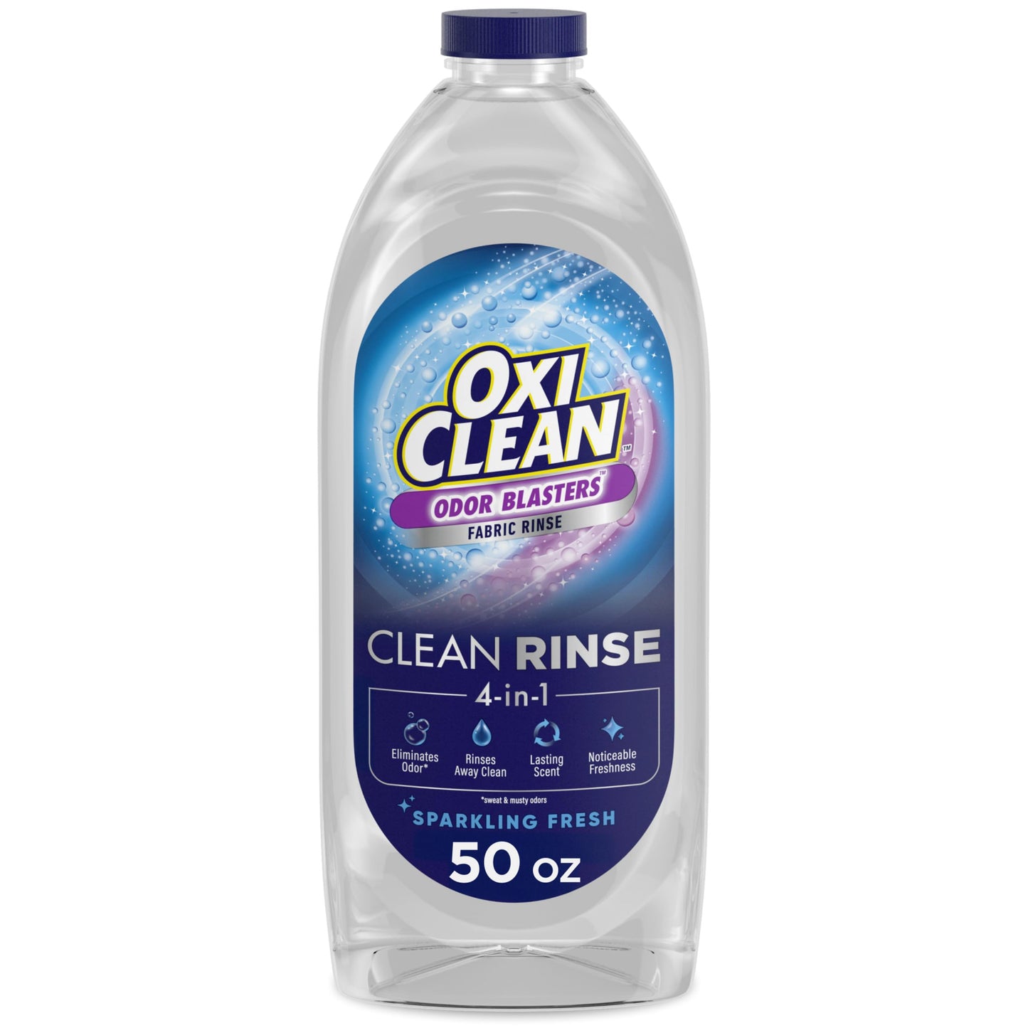 OxiClean Odor Blasters Fabric Rinse, 4-in-1 Clean Rinse Formula, Laundry Additive and Odor Eliminator for Sweat and Musty Odors, Sparkling Fresh