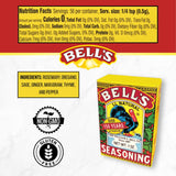 Bell's All Natural Seasoning 1oz Box, Classic Salt-Free Poultry Blend, Gluten-Free, Kosher & Non-GMO