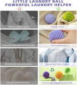 Reusable Dryer Balls Anti Static, 6 PCS Laundry Agitator Balls for Laundry, Non-Toxic Washing Balls Tangle Free for Washer, Softens Fabrics, Prevents