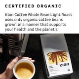 Kion Clean Coffee - Organic Whole Bean Coffee - Light Roast - 12 Oz