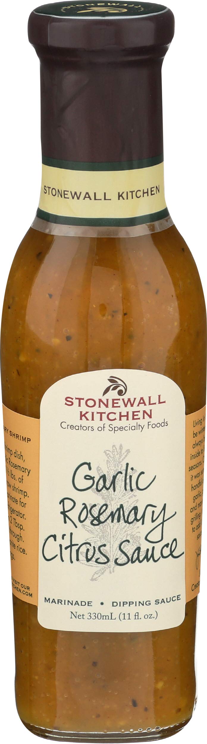 Stonewall Kitchens Garlic Rosemary Citrus Sauce 11-Ounce Jars (Pack of 6)