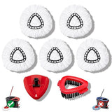 7-Pack Mop Heads Replacements for Ocedar EasyWring 1 Tank,Microfiber Spin Mop Refills, Deep Cleaning, Easy to Replace, Machine Washable