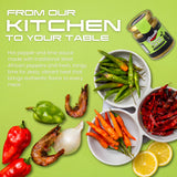 Authentic Taste Africa Pepper Sauces & Purees - Traditional West African Chili Sauce Made with a Variety of Peppers, Ginger & Garlic, Flavor-Packed