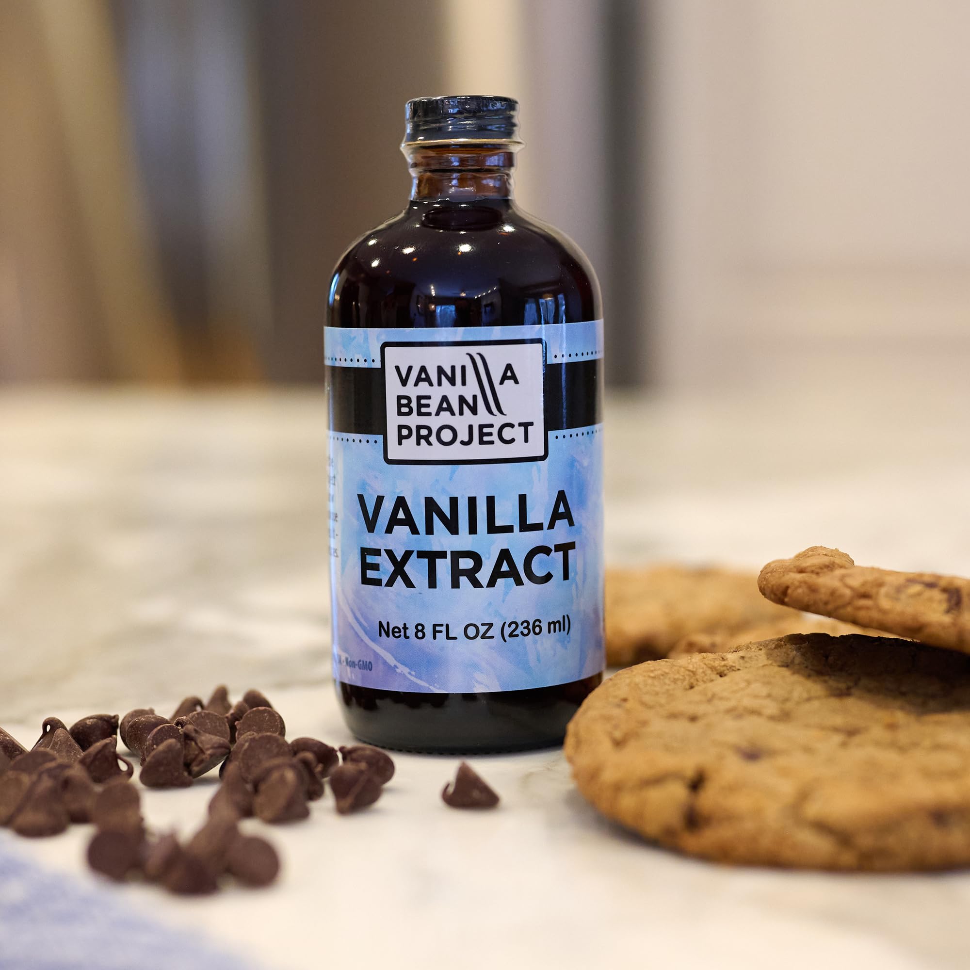 Pure Vanilla Extract | Cooking and Baking Necessity | Vanilla Bean Project | 8 Ounce