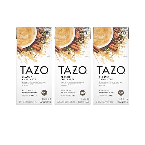 Tazo Chai Tea Latte Concentrate, 32 Fl Oz (Pack of 3)