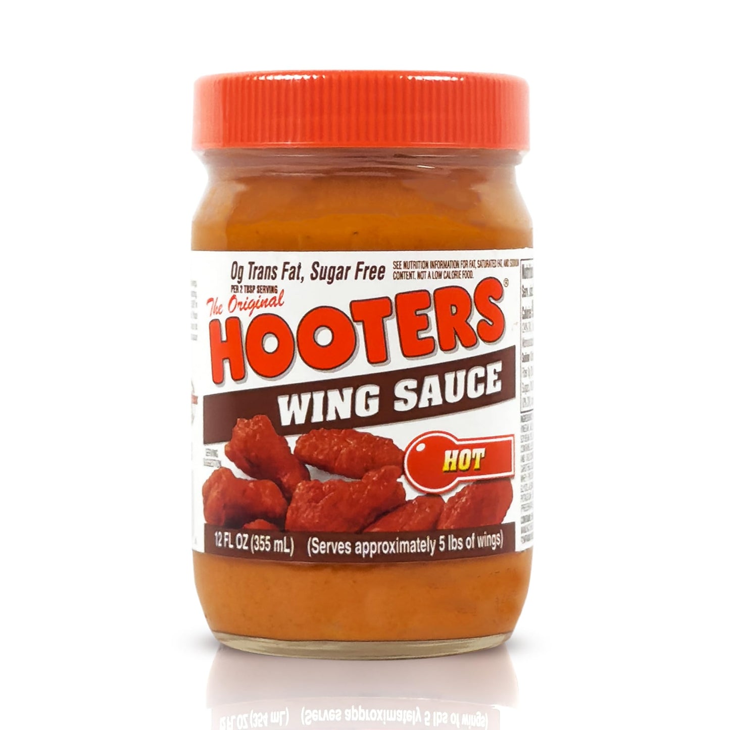 The Original Hooters Hot Wing Sauce - Ideal for Chicken Wings Dipping, Grilling, Seafood, Ribs, Shrimp, Spicy Hot Sauce, Balanced Restaurant Flavor