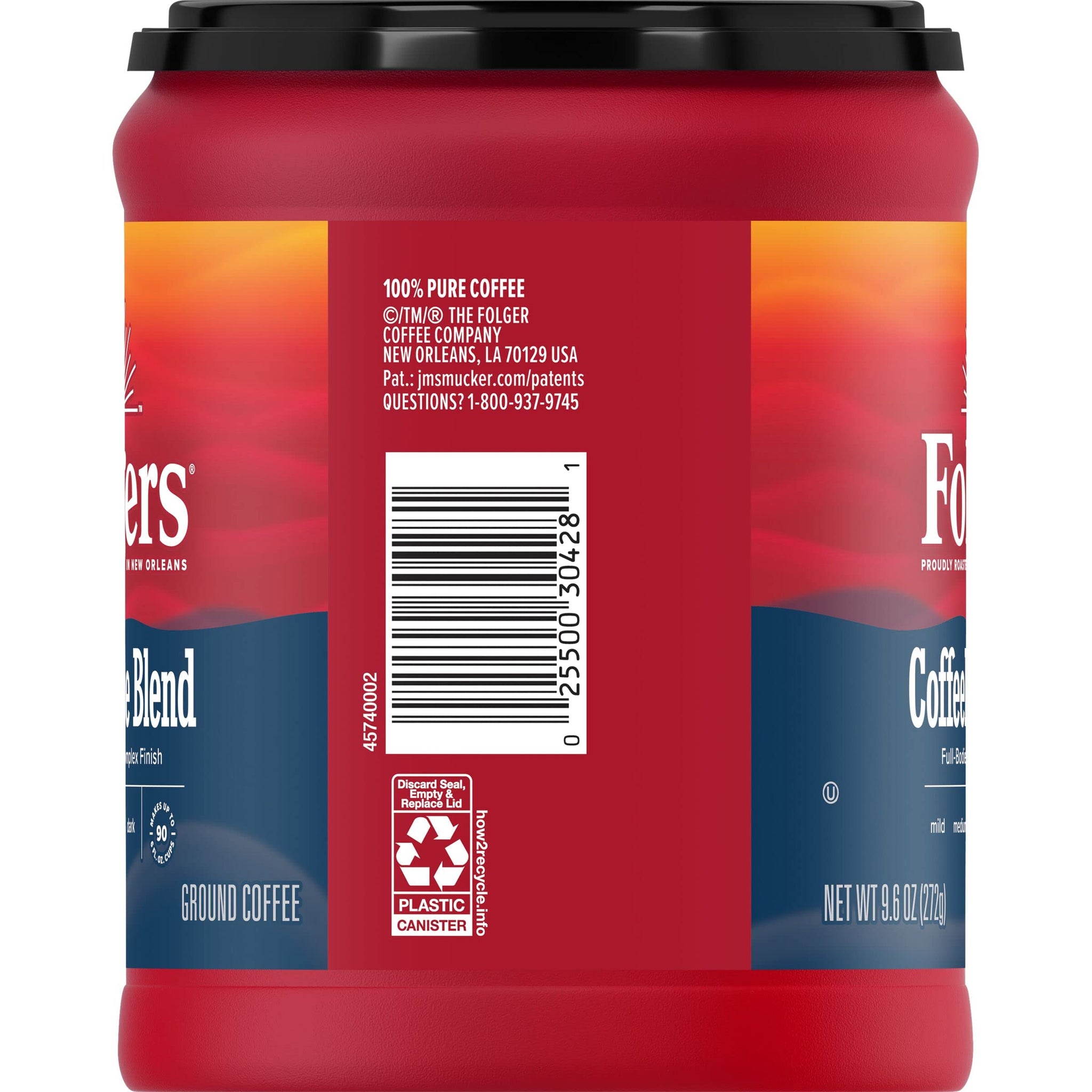 Folgers Coffeehouse Blend Ground Coffee, Medium-Dark Roast, 9.6 Ounces