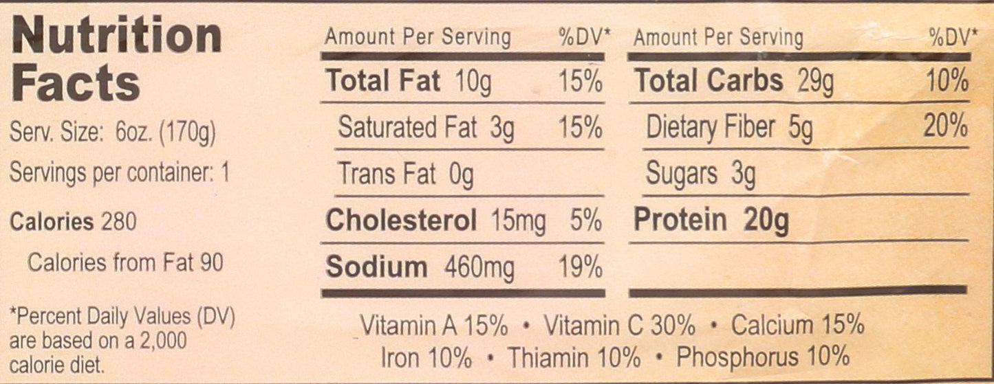 Sweet Earth Protein Lover's Vegetarian Breakfast Burrito, Frozen Burrito, 5.5 Oz